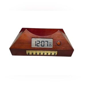 Now & Zen The Zen Timepiece Alarm Clock Wood Base ONLY NO Bowl - Tested 2005